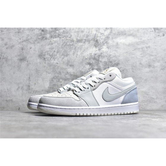 Air Jordan AJ1 Low Top White Grey