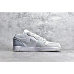 Air Jordan AJ1 Low Top White Grey
