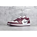 Air Jordan AJ1 low top purple and white