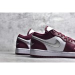 Air Jordan AJ1 low top purple and white