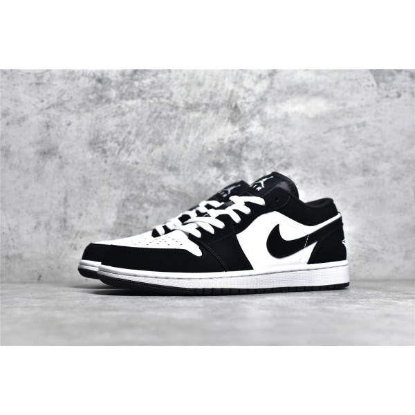 Air Jordan AJ1 low top zwart en wit