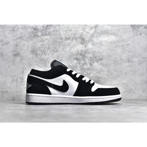 Air Jordan AJ1 low top zwart en wit