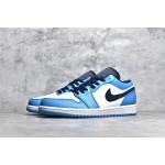 Air Jordan AJ1 low top blauw en wit