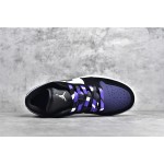 Air Jordan AJ1 Low Top Black White Purple