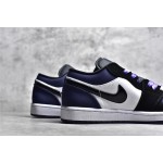 Air Jordan AJ1 Low Top Black White Purple