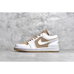 Air Jordan AJ1 Low Top Gold & White