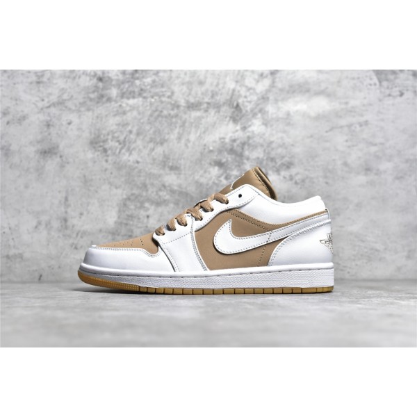 Air Jordan AJ1 Low Top Gold & White