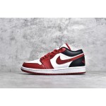 Air Jordan AJ1 Low Top Black White Red