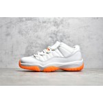 Air Jordan 11 白橙色 低帮篮球鞋