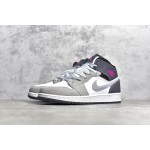 Air Jordan 1 MiD Grey and Black