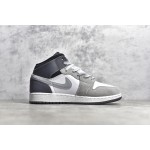 Air Jordan 1 MiD Grey and Black