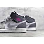 Air Jordan 1 MiD Grey and Black