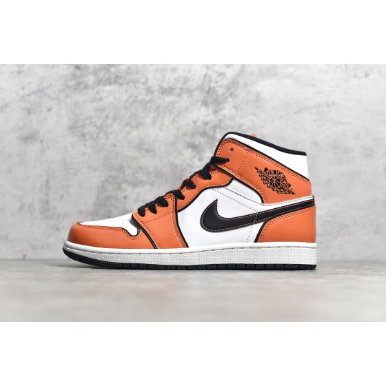Air Jordan 1 MiD Orange and White