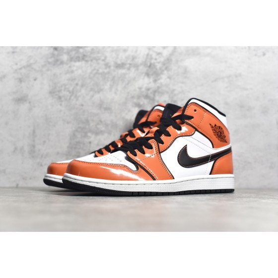 Air Jordan 1 MiD Orange and White