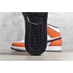 Air Jordan 1 MiD Orange and White