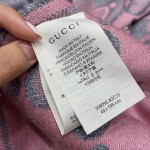 GUCCI Wool jacquard scarf 96% wool 2% polyamide 2% metal fiber