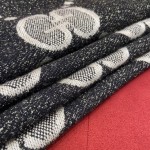 GUCCI Wool jacquard scarf 96% wool 2% polyamide 2% metal fiber