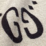 GUCCI earth tone scarf 91% wool and 9% silk