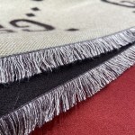 GUCCI earth tone scarf 91% wool and 9% silk