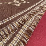 GUCCI Double-sided three-dimensional jacquard scarf 100% wool