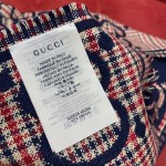 GUCCI Double-sided three-dimensional jacquard scarf 100% wool