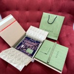 GUCCI Double-sided three-dimensional jacquard scarf 100% wool