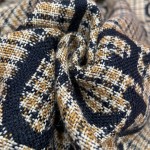 GUCCI Double-sided three-dimensional jacquard scarf 100% wool