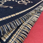 GUCCI Double-sided three-dimensional jacquard scarf 100% wool