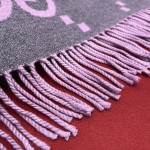 GUCCI Double-sided big 𝐆 tassel scarf 100% cashmere