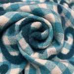 GUCCI Plaid two-color tassel scarf 95% wool ➕ 5% nylon