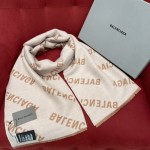 𝐁𝐚𝐥𝐞𝐧𝐜𝐢𝐚𝐠𝐚 Twill Logo Long Scarf 100% Wool