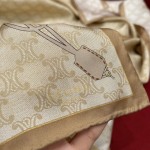 𝐂𝐞𝐥𝐢𝐧𝐞 Retro-style Arc de Triomphe element scarf 100% silk