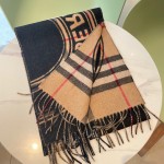 Burberry montage-print cashmere scarf