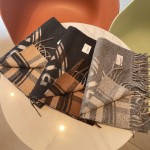 Burberry montage-print cashmere scarf