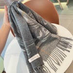 Burberry montage-print cashmere scarf