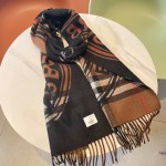 Burberry montage-print cashmere scarf