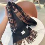 Burberry montage-print cashmere scarf