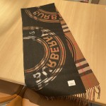 Burberry montage-print cashmere scarf