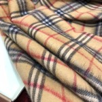 Burberry classic fringed reversible cashmere shawl 100% cashmere