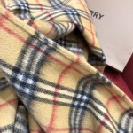 Burberry classic fringed reversible cashmere shawl 100% cashmere