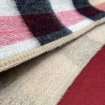 Burberry classic cashmere reversible shawl_ 100% cashmere