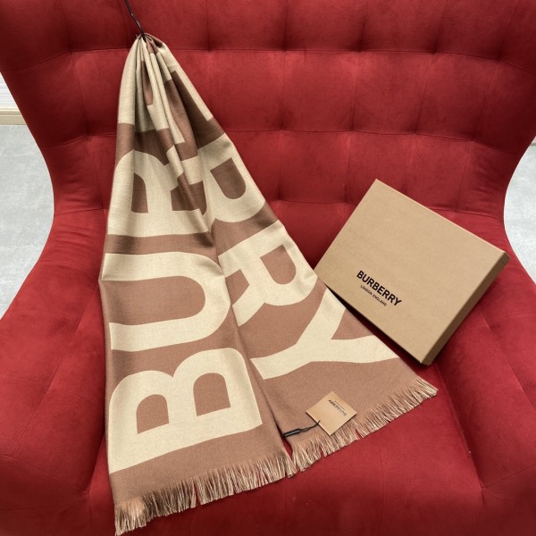 Burberry Classic Monogram Scarf 100% Wool