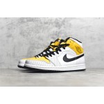 Air Jordan 1 MiD Yellow White Black