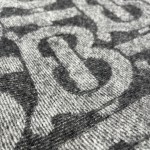 Burberry Reversible Check Fringed Cashmere Scarf 100% Cashmere