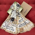 Burberry iconic badge shawl neck dual-use 70% wool ➕ 30% mulberry silk