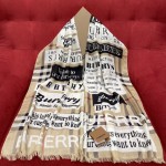 Burberry iconic badge shawl neck dual-use 70% wool ➕ 30% mulberry silk