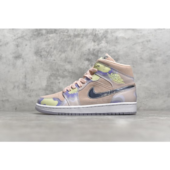 Air Jordan 1 MiD Silver Pink