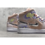 Air Jordan 1 MiD Silver Pink