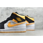 Air Jordan 1 MiD Black and Yellow