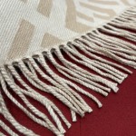 𝐅𝐞𝐧𝐝𝐢 Double-sided Cashmere Scarf with Big Tassel and Big Logo 100% Cashmere